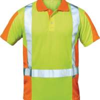 High visibility polo shirt Zwolle Gr. M, yellow/orange