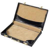 Business cards / credit cards - case, bag in black imitation leather